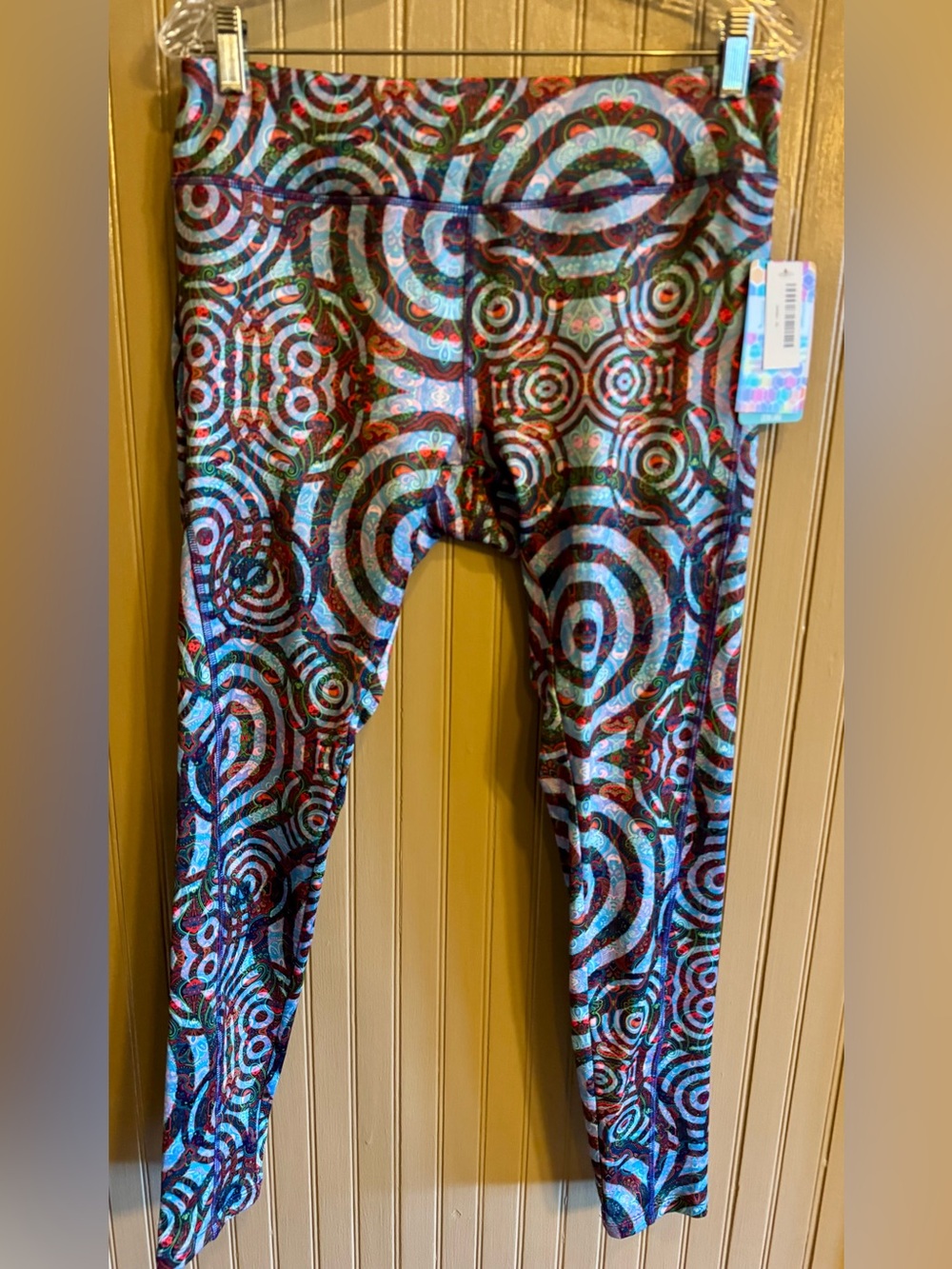 LuLaRoe Jordan Multicolor Spiral-Print Leggings new with tags XL